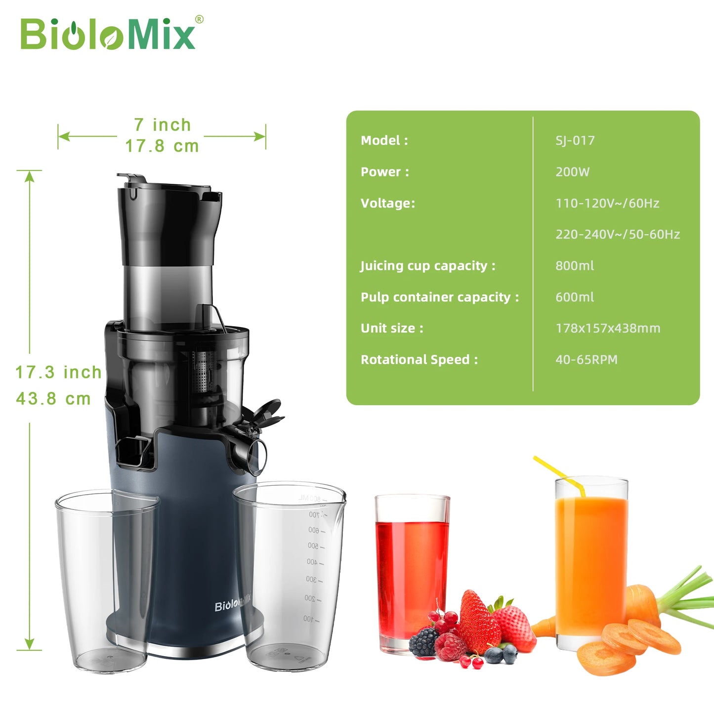 Freshio Cold Press Juicer Pro