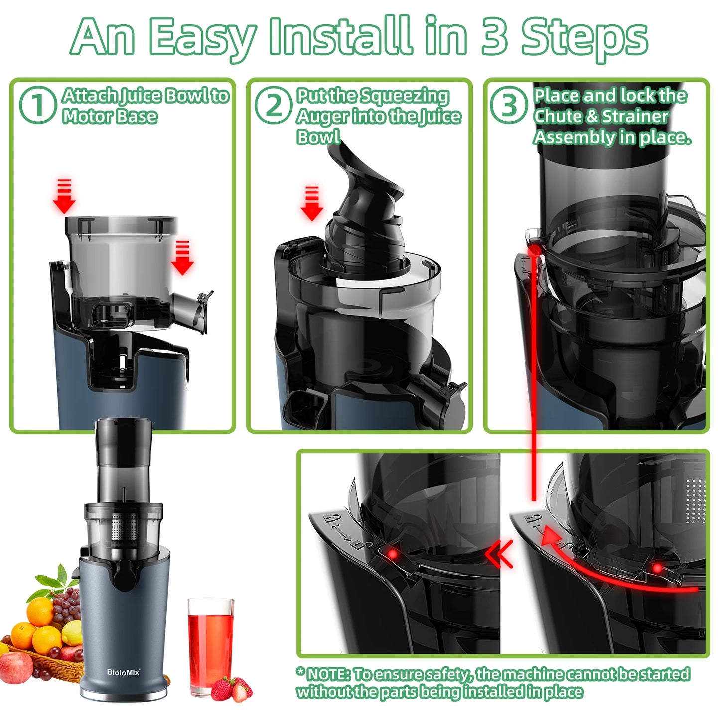 Freshio Cold Press Juicer Pro